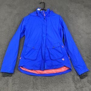 Mountain Hardwear Jacket Women Medium Blue Hooded Ski Outdoor RECCO